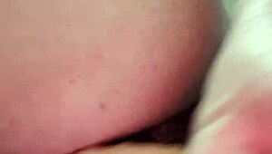 Dildo in my ass opens like a flower during masturbation