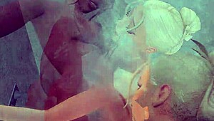 Are lustful lesbian sluts having dirty sex in the gym?