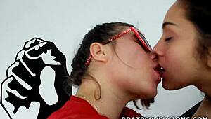 hey, wanna play kinky lesbian games with panties and kisses?