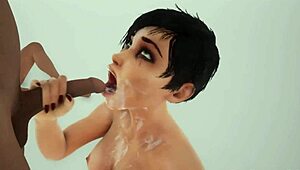 A young guy explores the big cocks of two trans girls in a threesome