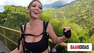 Cosplayer wants big cocks while walking alone!