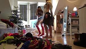 no panties teens caught on voyeur cam at wild party