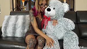 I-I tiny asian teen 18+ dildoing her wet pussy so hard