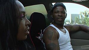 Ebony FFM 3Some with Skinny Sluts and BBC