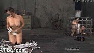 Couple Engages in BDSM Punishment with Blowjob Contest