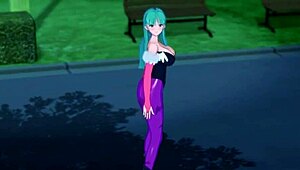 Morrigan, the horny succubus, is begging for your cum in this hentai scene