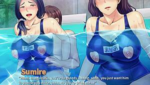 Threesome in the Pool! Neighbors Cumming Hard for Wives Ep4 😜