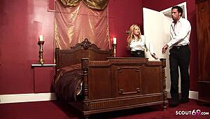 Sexy Wife Surprises Husband with FFM Threesome and Big Boobs Girl