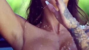 Susy gala compiles anal and vaginal masturbation with foot fetish on holiday