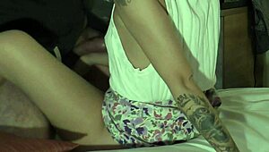 uhh, so hot handjob by dis sexy brunette secretary in hotel, milkin’ precum...