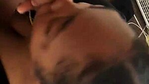 i was suckin my ex's big black monster cock and it was so huge