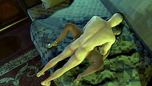 sexy black ladyboy gets her ass pounded in missionary position in this 3d porn.