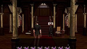 complete gameplay of pale carnations part 27 with hot blonde milf riding hard