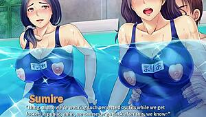 Threesome in the Pool! Neighbors Cumming Hard for Wives Ep4 😜