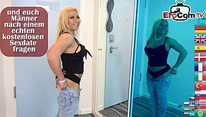 foot fetishist cums on the feet of a skinny blonde teen 18+