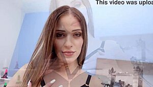 Slutty Brunette Ria Sunn’s Ass Destroyed In Rough DP 3on1 Gangbang SZ2956