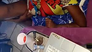 butt naked milf showing off her big nice tits