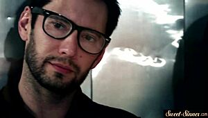 This ebony teen got bound tight. She was pounded hard in a wild fantasy scene.