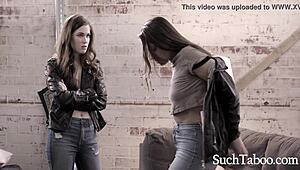 Teaching My Homeless Bestie to Lick Pussy Like a Lesbian - Gia Derza, Evelyn Claire