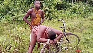 bicycle fuck with my hot girl outdoor