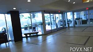 Barely Legal Teen Seduces with Cock Sucking in POV Action