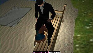 He asked if I swallowed, and the emotion was overwhelming in this cartoon sex scene