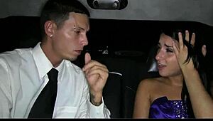 after prom, teen loses virginity to big cock