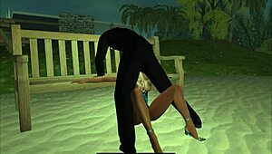 He asked if I swallowed, and the emotion was overwhelming in this cartoon sex scene