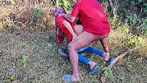 Big Ass Student Gets Nailed in the Forest with Standing Doggystyle Action