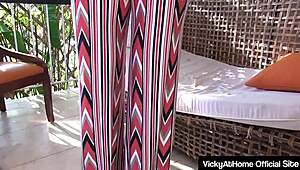 Sexy Cougar Vicky Vette Titfucks Boyfriend's Hard Cock