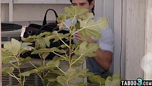 AC Repairman Seduces Naive Big Boobed Housewife Bella Rolland Into Hard Fuck.