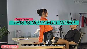 Psychologist Jeny Smith Strips Naked for Him to Touch