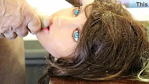 girl next door sucks me off in slow motion, cum dripping on her face and hair