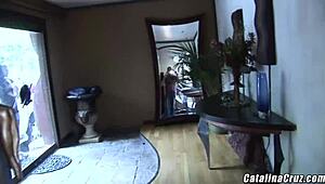 Michelle Banks shares husband with Persia DeCarlo for intense face action.