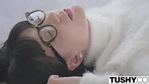 Tutor Disciplines With Anal. Brunette Rides And Gapes.