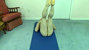 intense gay nudist workout with twink flashing small cock and submissive exhibitionism