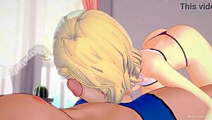 Sweaty Spider Gwen rests after exercise by licking a cock in this adult version.