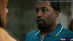 Lauren Philips Frolics Under Desk.