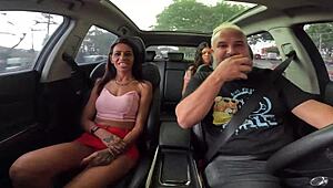 Fiery milf Nany Braga joins ride and offers hot action