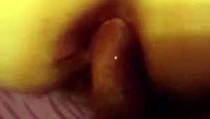 i watch as the husband roughly anal fucks his wife's asshole raw and creampies inside her