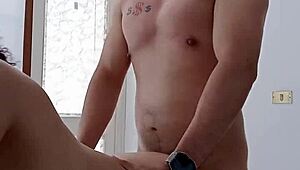 caliento a la vecina la grabo y no me dice nada with rough deepthroat