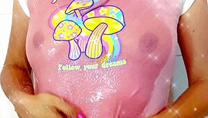 Big Ass Stepsister Caught in Thong After Shower