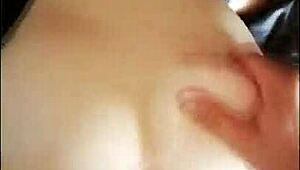 Tinder girl on our first date showed me her bedroom and her round ass which soon was covered in cum!