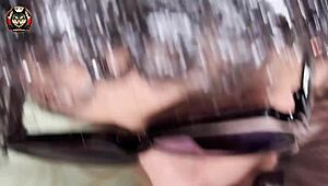 stepsister begged me to cum on her creamy pussy close-up