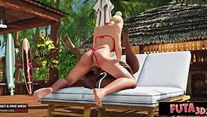 Futa3dx - Hot Babe With Futa Hotties.