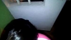 Cheating Girlfriend Fucking Friend Outside In Town On Bridge