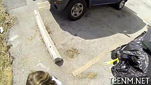 Charming Brooke Wylde Bares Natural Tits In Rough Scene. Fucking And Blowjob.