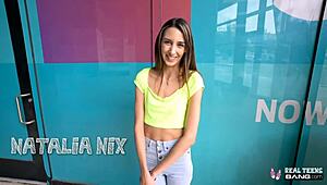 Real teen Natalia Nix gets fucked in casting POV.