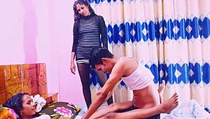 sexy teens HANIF, POPY KHATUN, and SUMONA in HOT THREESOME DEEPTHROAT