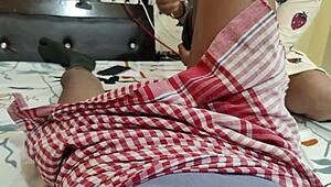 Hindi couple's passionate night of lovemaking and oral sex